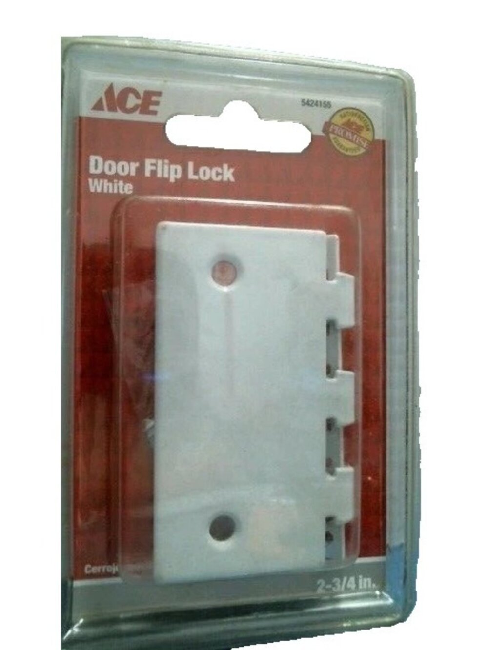 ACE 2-3/4" Door Flip Lock White (5424155)